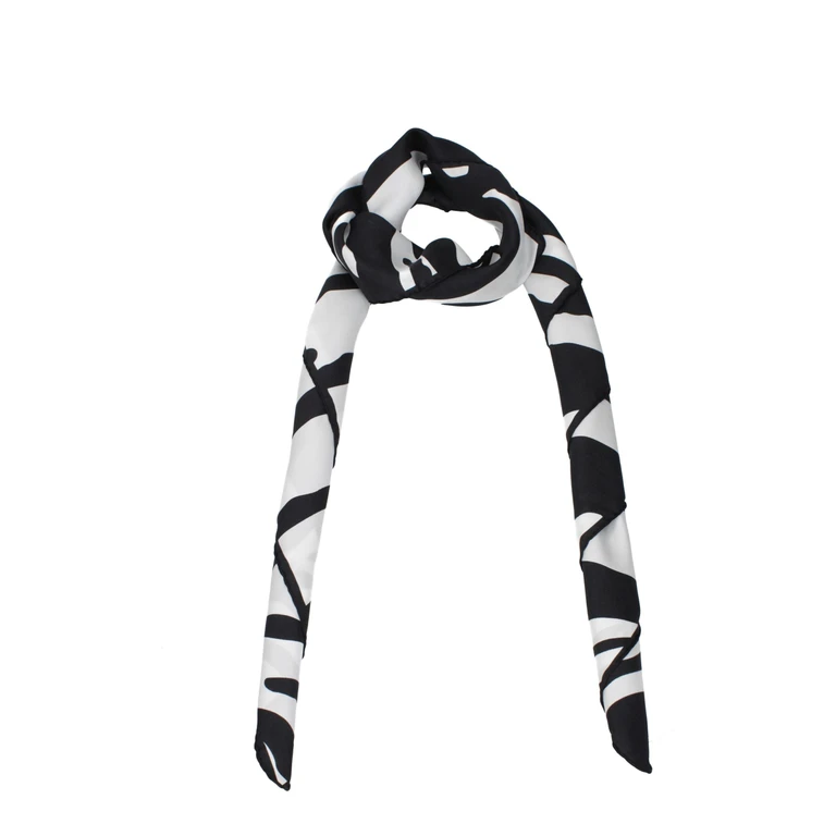 Black Silk Foulard Accessory - Women