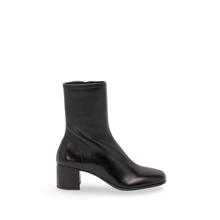 Stretch Nappa Leather Booties