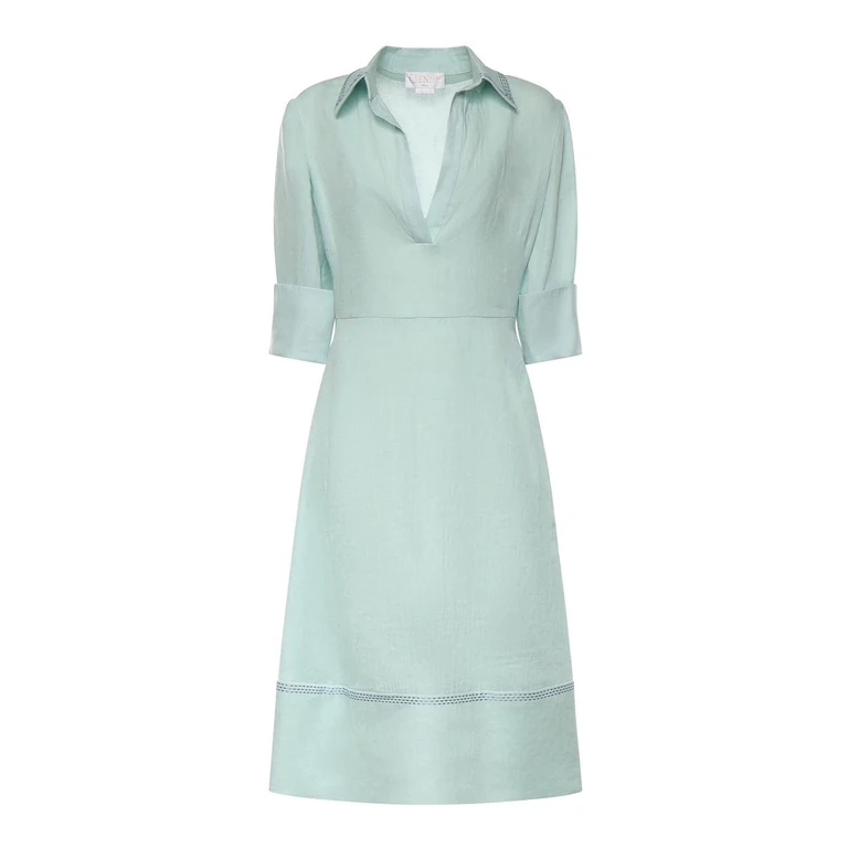 Genny Robe Au Genou - Vert (80AAO42EN0750189)