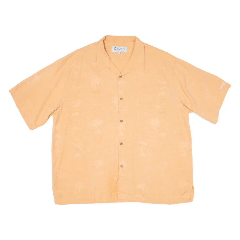Mens Plain Shirt Orange XL