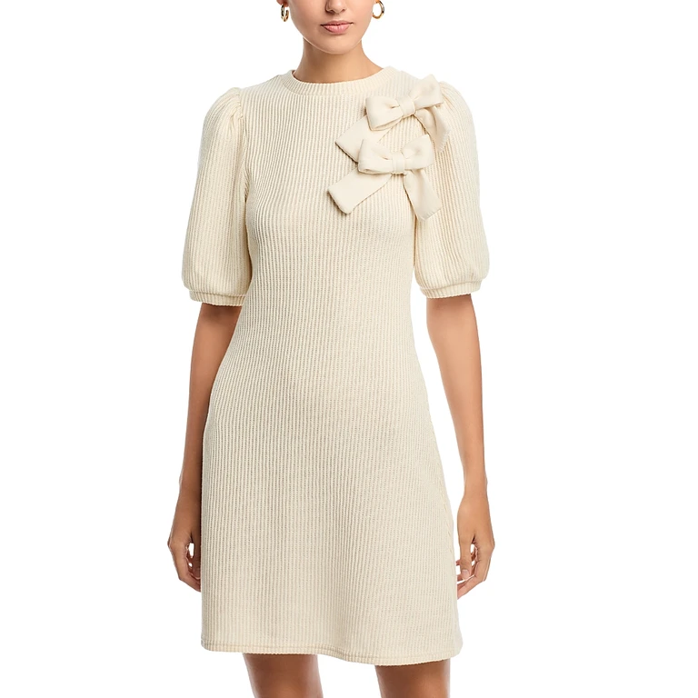 Double Bow Knit Dress