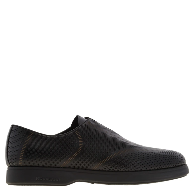 Ferran Perforated Slip-On Leather Shoe, Size 9 E