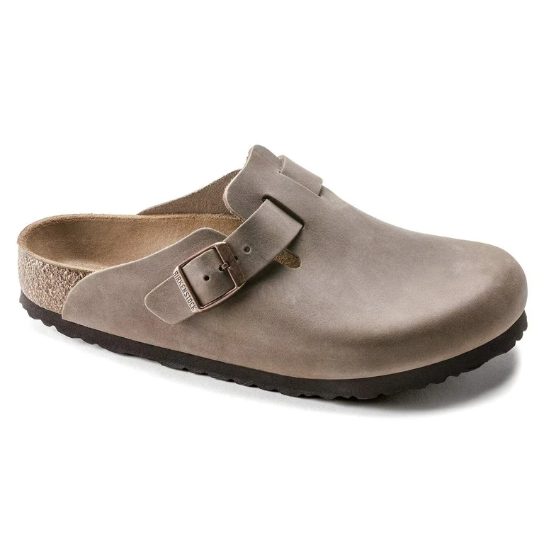 Unisex Boston Oiled Leather Tobacco Brown