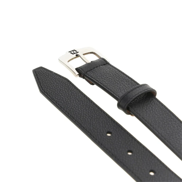 FENDI Grained leather belt Man 85