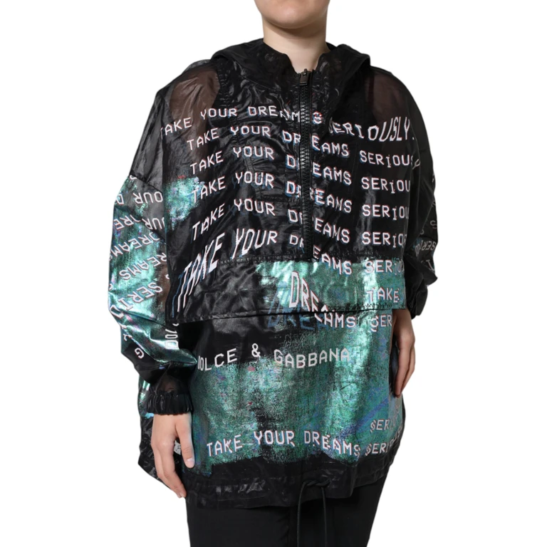 Dolce & Gabbana Multicolor Print Hooded Sweatshirt Sweater Polyester Clothing - Women