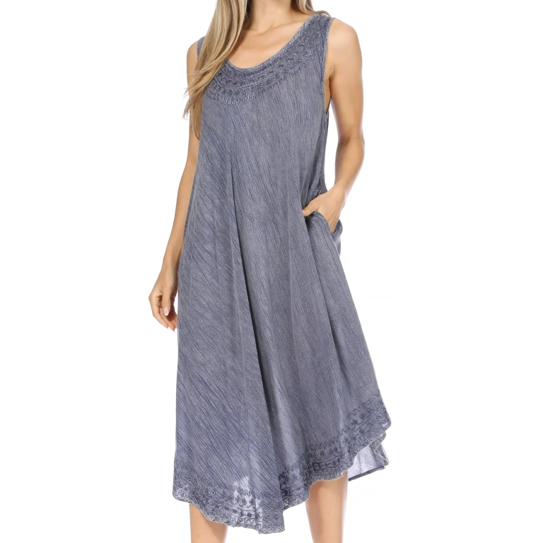Sakkas Everyday Essentials Caftan Tank Dress / Cover Up