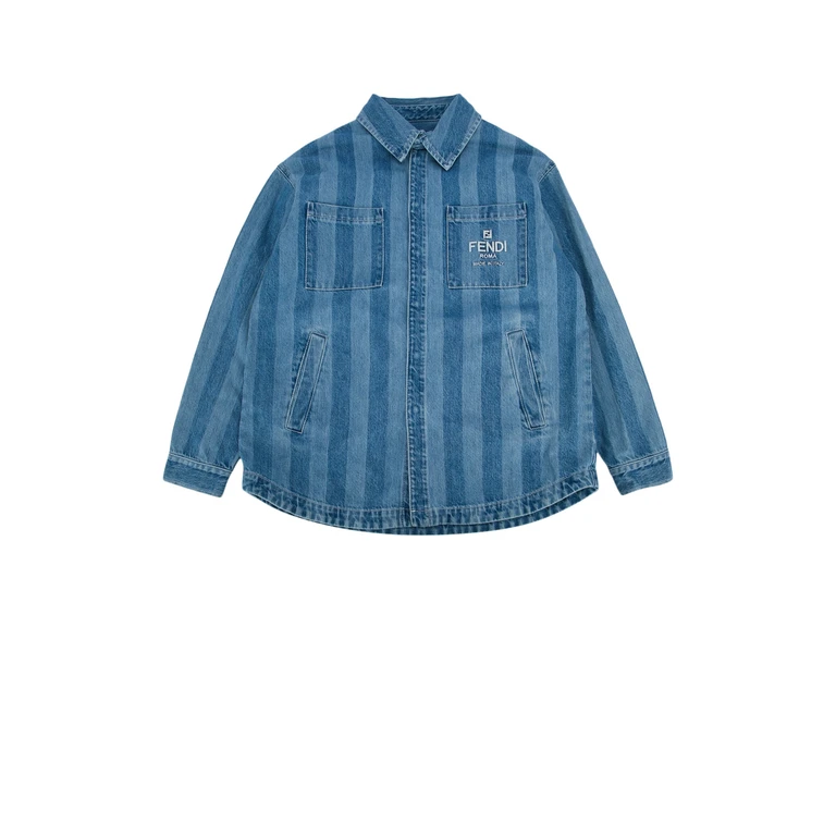 Fendi Kids Giacca Darkblu Co+ricamo:pl Giacche E Gilet