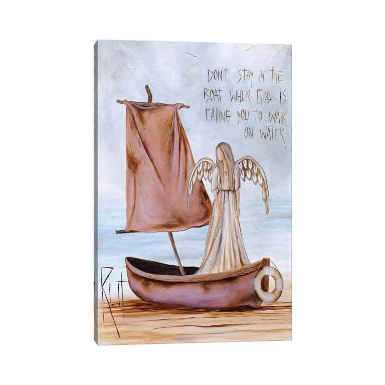 Don't Stay In The Boat by Ruth's Angels - Canvas Gallery Wrap