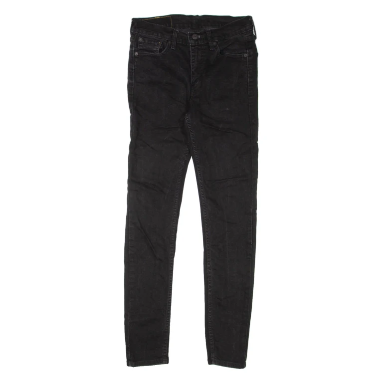 LEVI'S 519 Jeans Hi-Ball Mens Black Slim Skinny W27 L30
