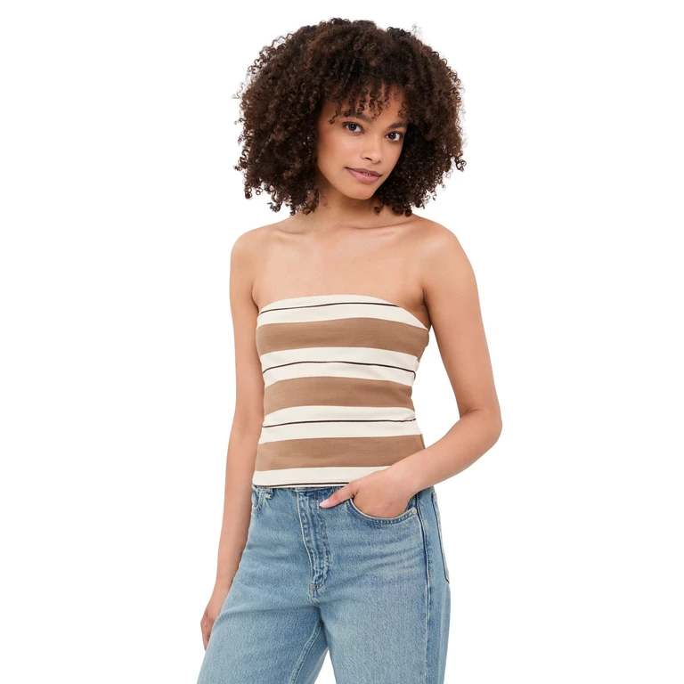 Pistola Beverly Top Desert Egret Stripe XS