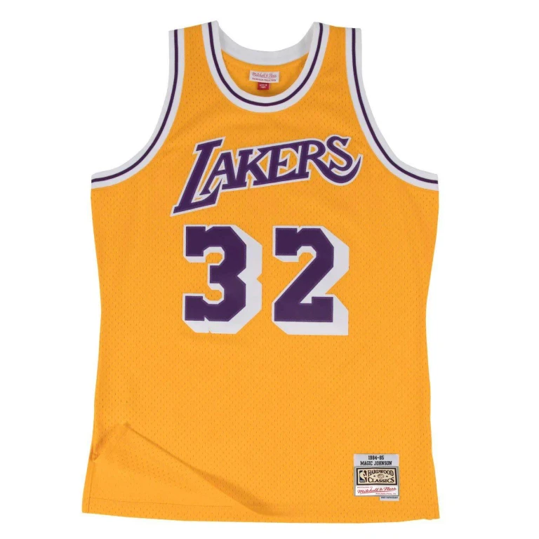 Men's NBA Swingman Home Jersey Lakers 84 Magic Johnson