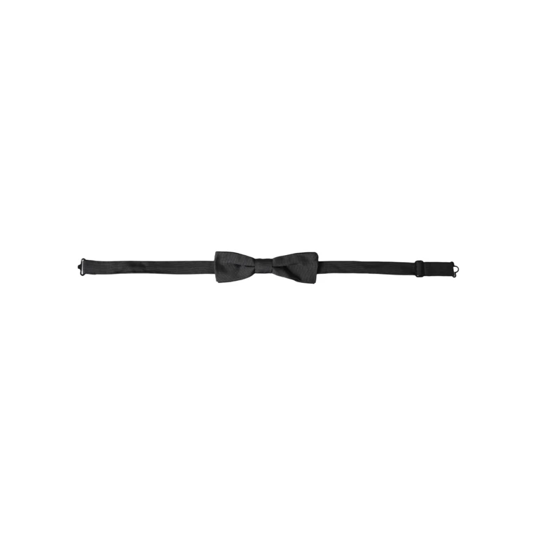 Dolce & Gabbana Black Silk Adjustable Neck Men Bow Tie - Men