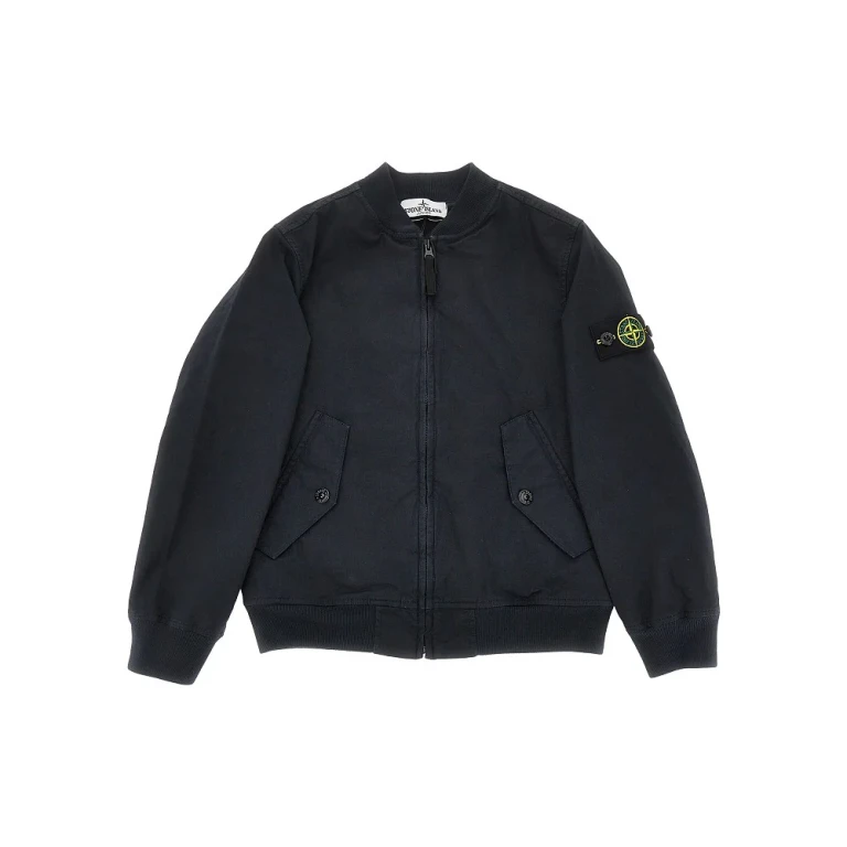Veste en coton pour enfant Stone Island avec badge logo (8 ans)