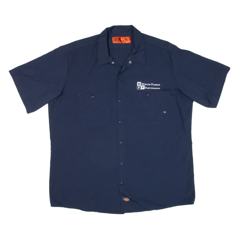 DICKIES Mens Worker Shirt Blue XL