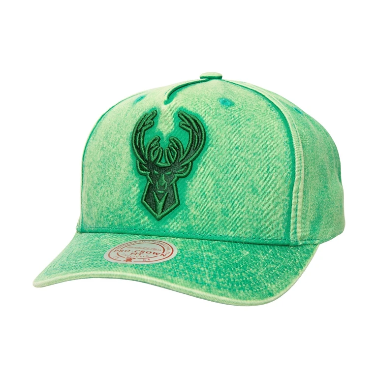 Men's NBA Washed Out Tonal Pro Snapback Bucks Snapback Caps