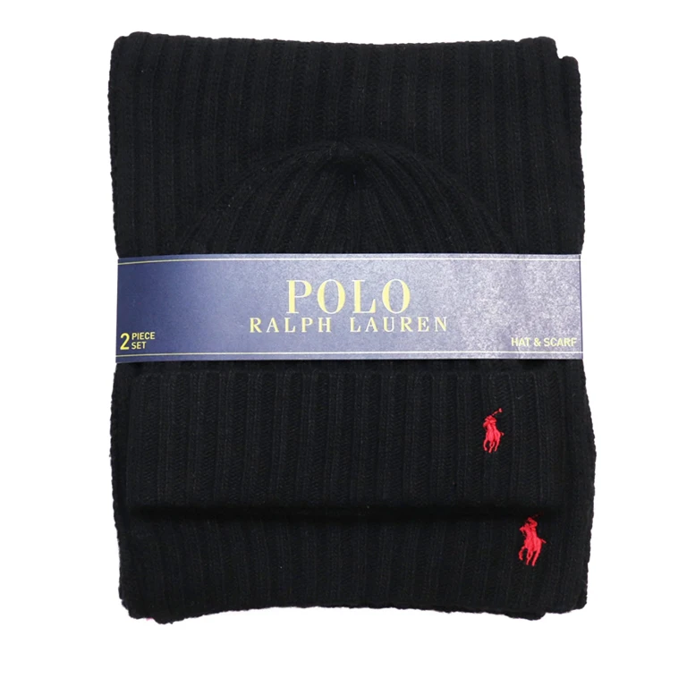 Men's Classic Ribbed Hat And Scarf Gift Set Hats