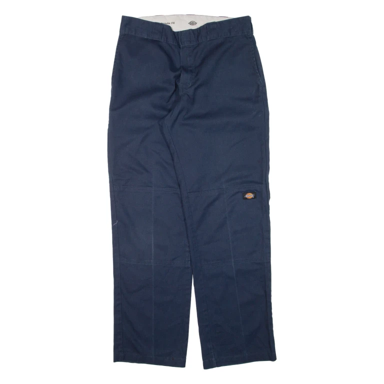 DICKIES Workwear Mens Trousers Blue Regular Straight W32 L32 (FF4-061124-5013)