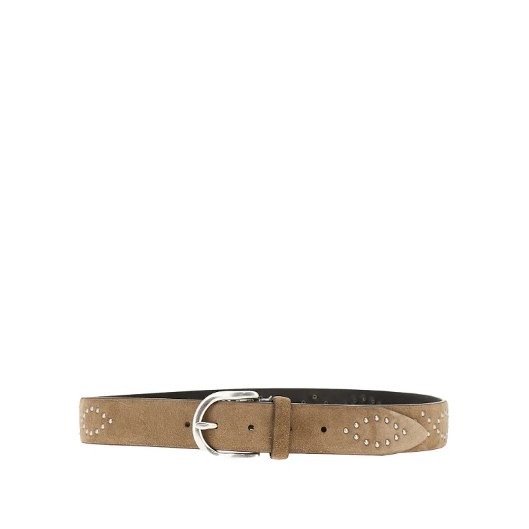 GIANNIFRANCO BELTS Suede leather belt with studs Man 90