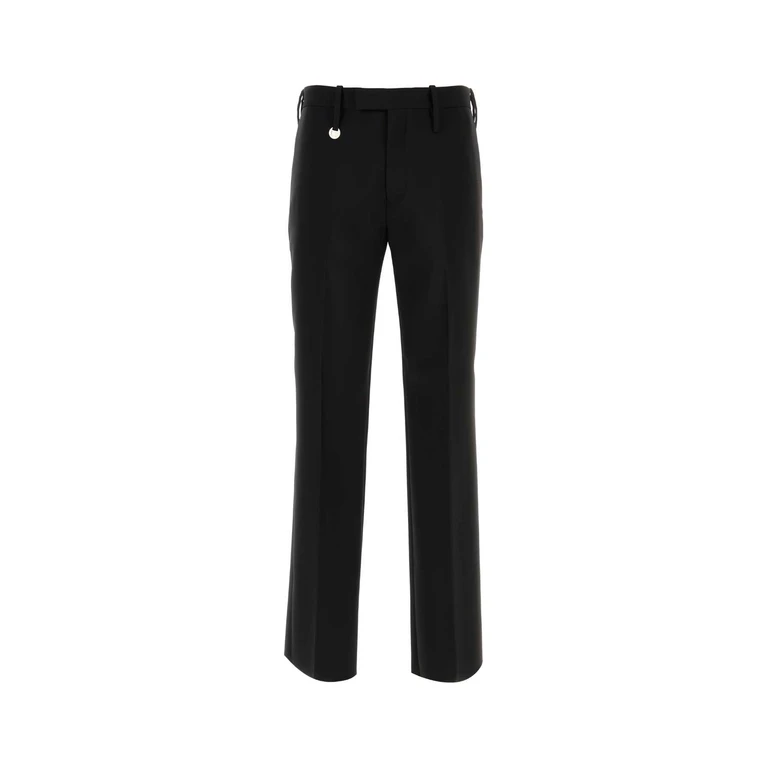 Burberry Black Wool Pant Exterior: Virgin Pantaloni - Men