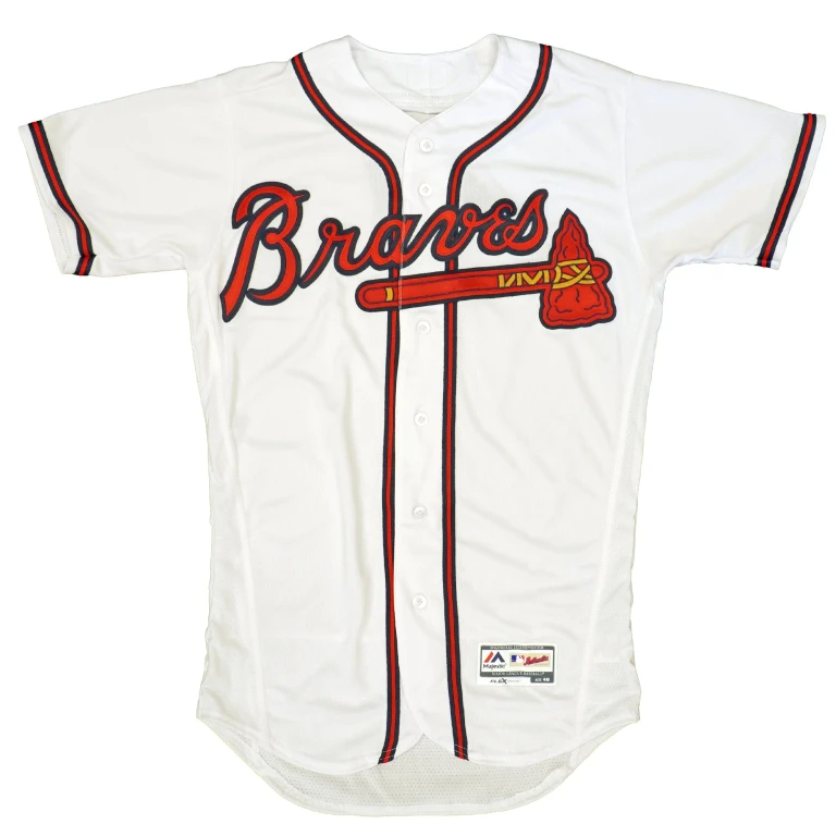 Men's MLB Atlanta Braves Authentic On Field Flex Base Jersey White