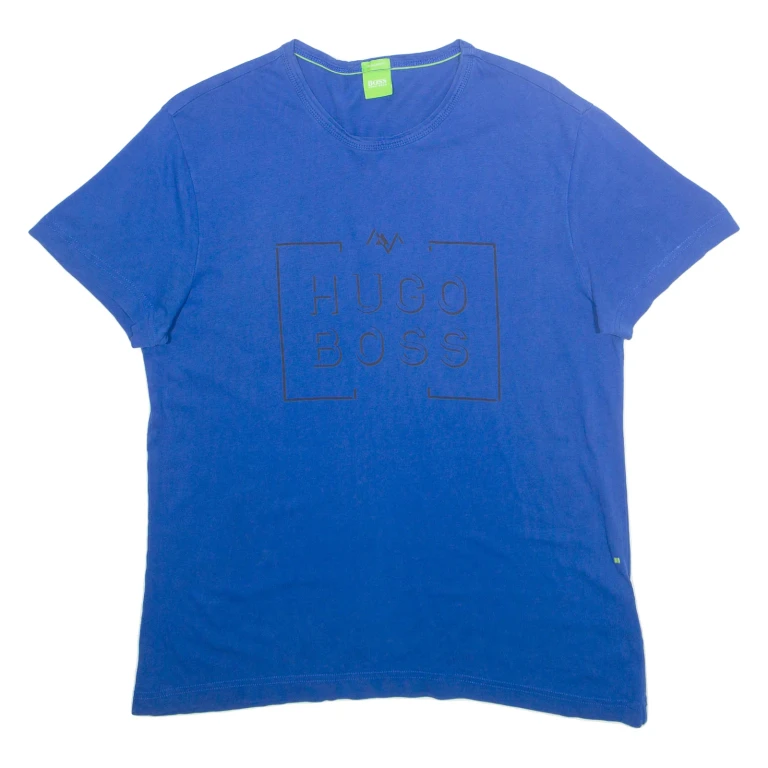 HUGO BOSS Regular Fit Mens T-Shirt Blue S