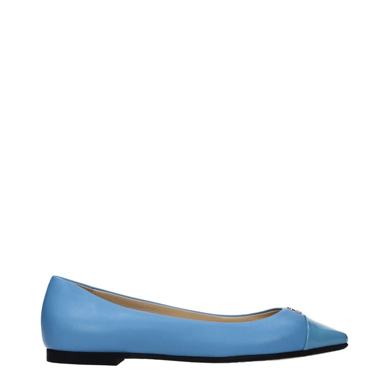 Jimmy Choo Light Blue Leather Ballet Flats - Women