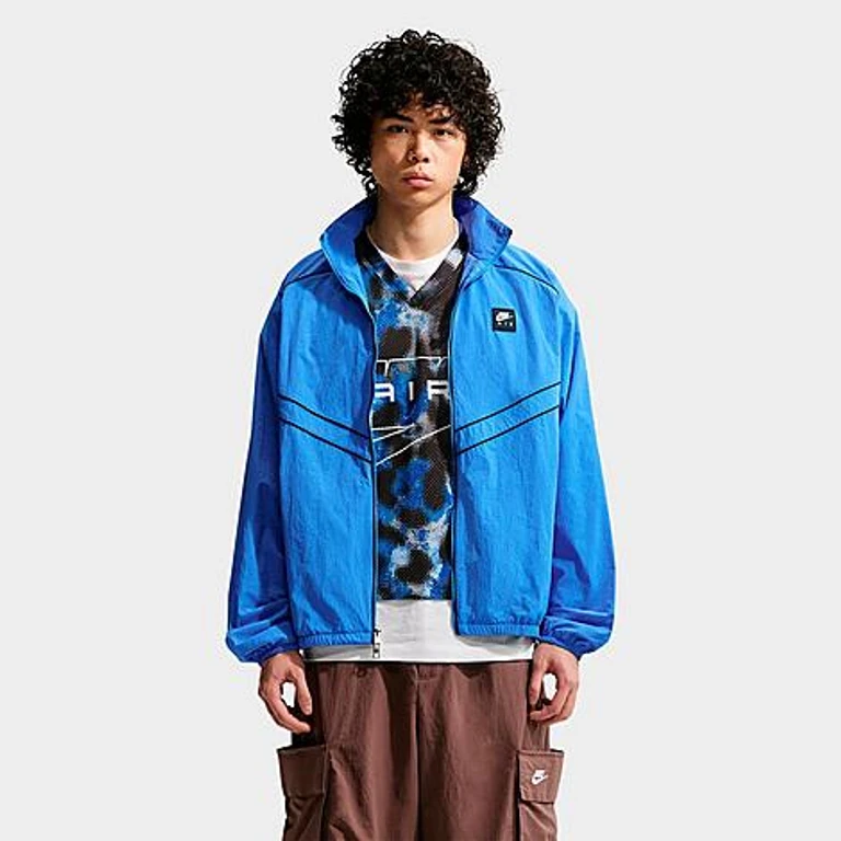 Nike Men's Air Windrunner Track Jacket in Blue Crystal Size: Small