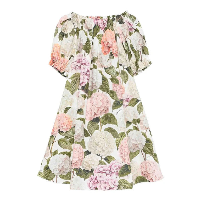 Dolce & Gabbana Jr Robe Au Genou - Multicolore (L54DR0HS5T6HA5XG)