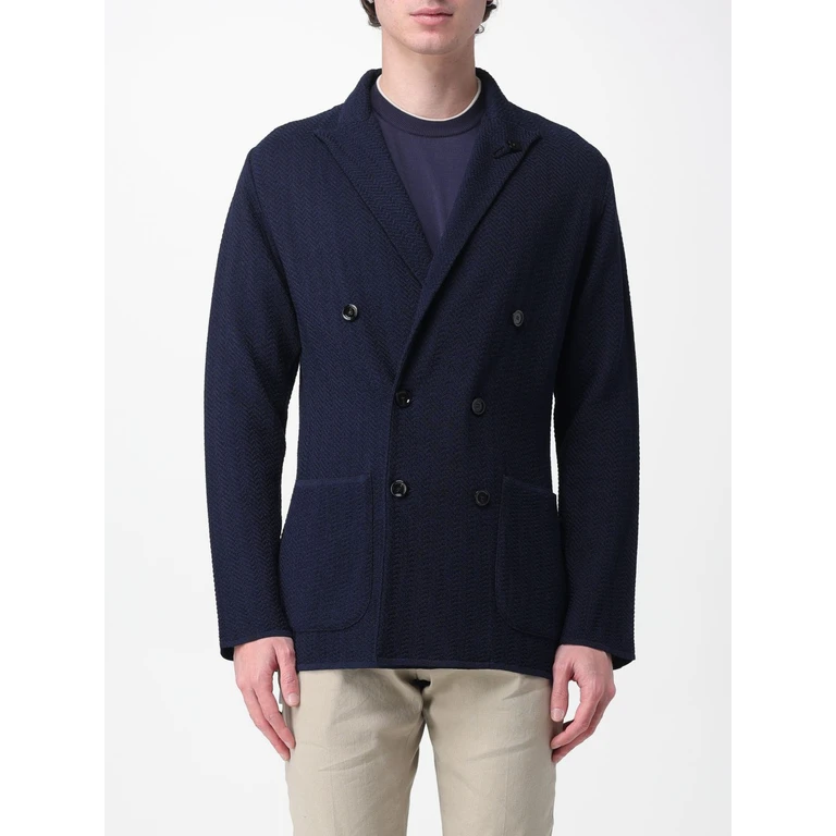 Jacket Men color Blue (CNLJM57PA66008850)