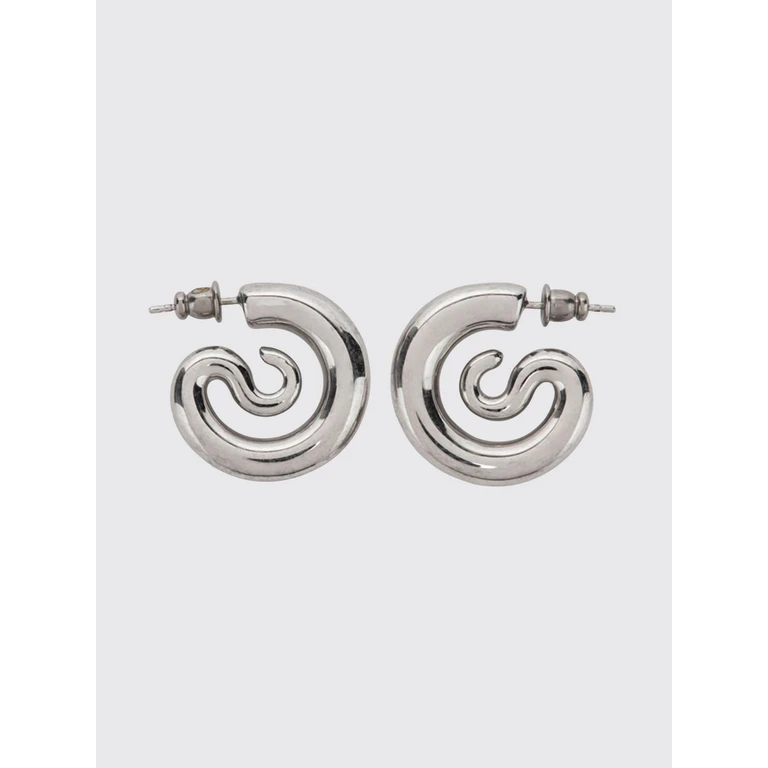 Serpent Two-Colour 18kt Gold-Plated Hoop Earrings (CAOEA032PSILVER)