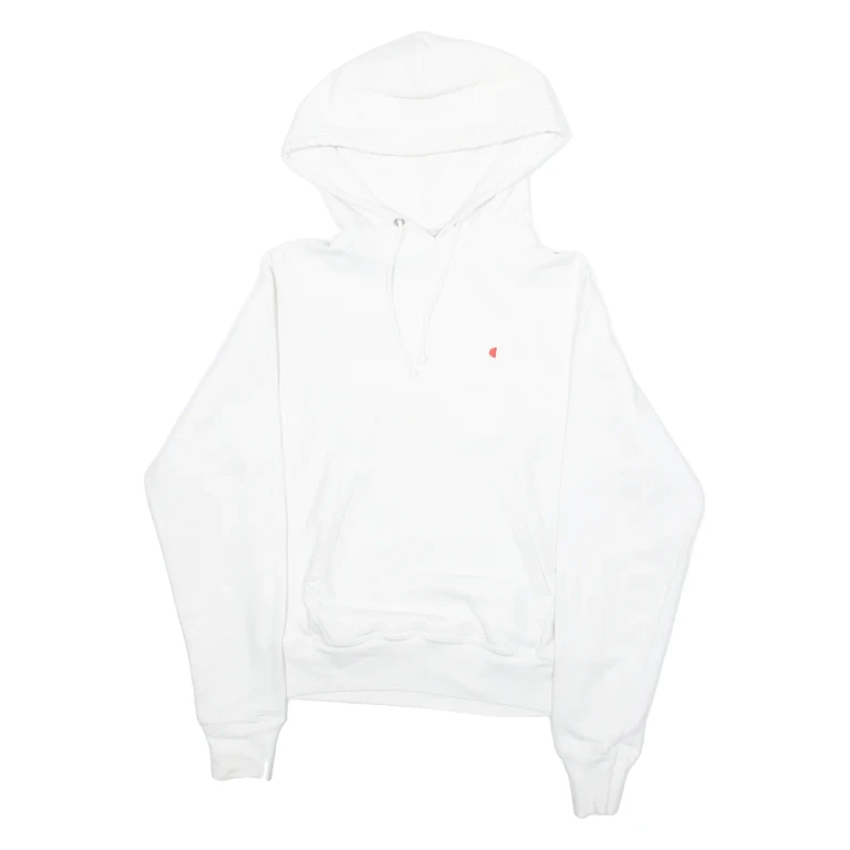 CHAMPION Womens White Hoodie XS