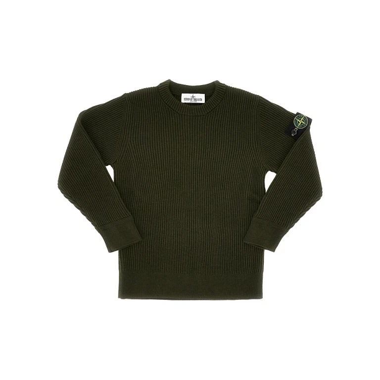 English rib wool sweater Kids 10Y