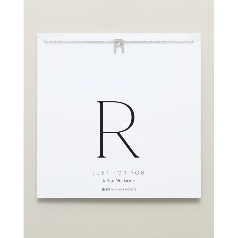 Just For You Initial Necklace - R
