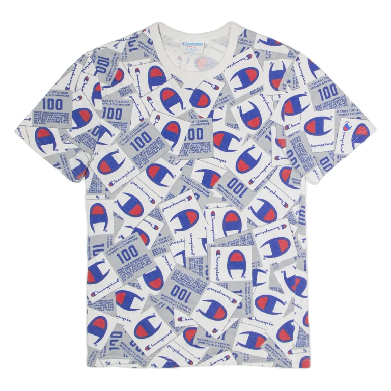 CHAMPION Mens T-Shirt Grey S