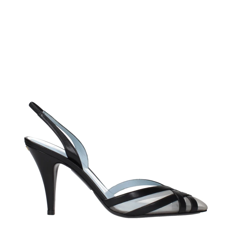 Valentino Garavani Black Leather High Heel Pumps - Women