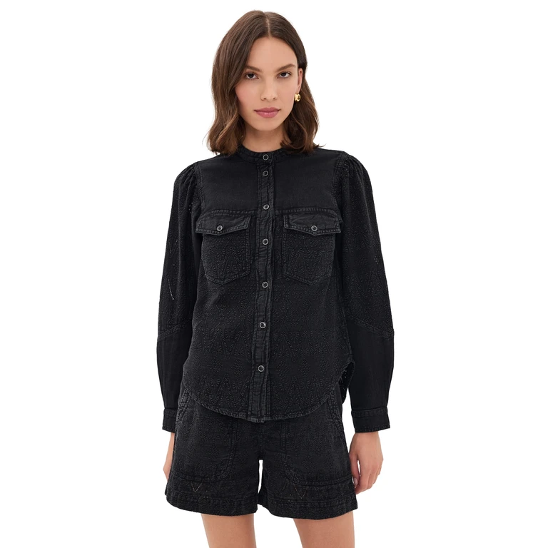 Isabel Marant Étoile Kaina Blouse Faded Black 34