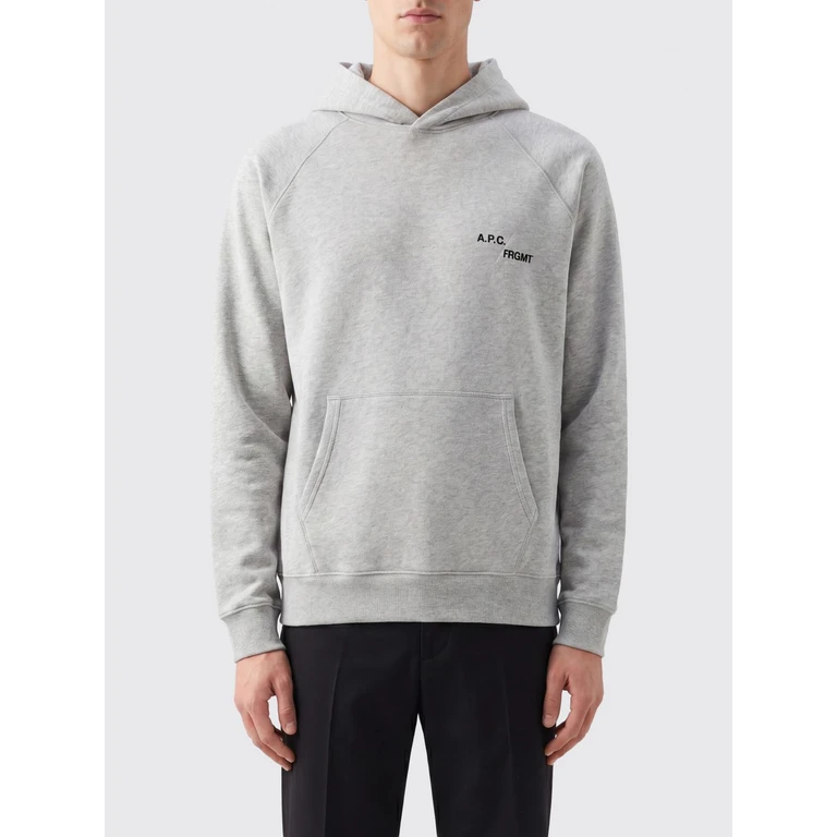 A. P.C. x Fragment Cotton Hoodie with Contrast Logo (COHSKM37018PLA)