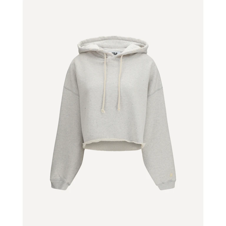 Sudadera corta con capucha Golden Goose Star para mujer