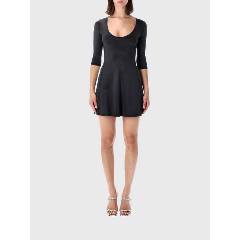 mini-jurk van stretchpolyamide met Oval D-logo