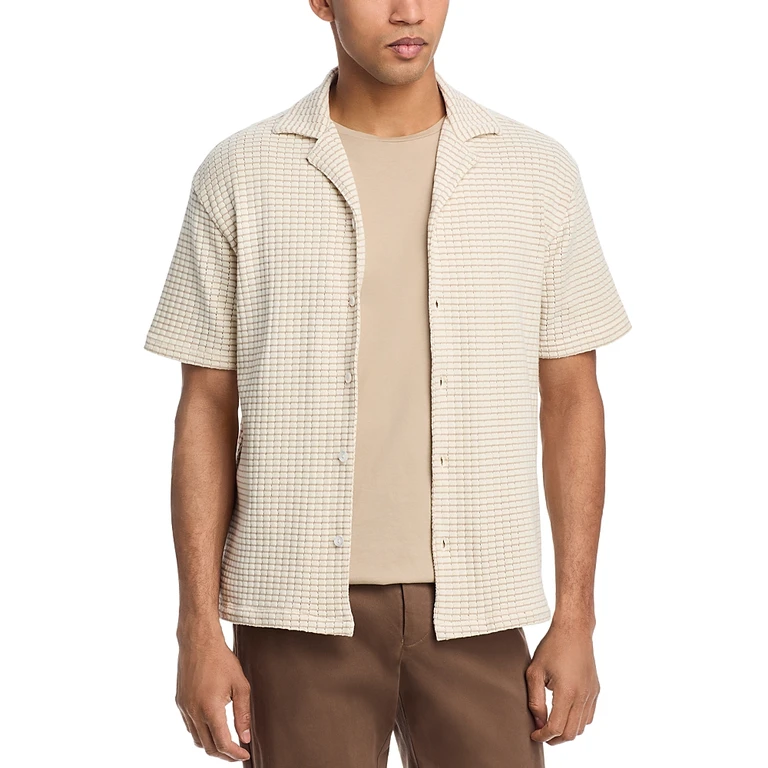 Krost Short Sleeve Button Front Camp Shirt