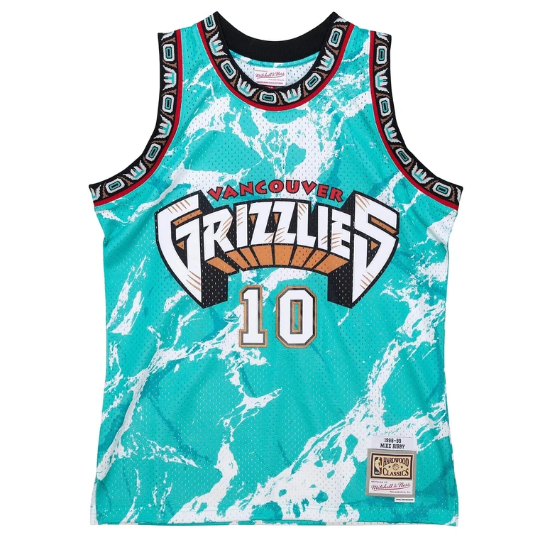 NBA Team Marble Swingman Jersey Grizzlies 1998 Mike Bibby