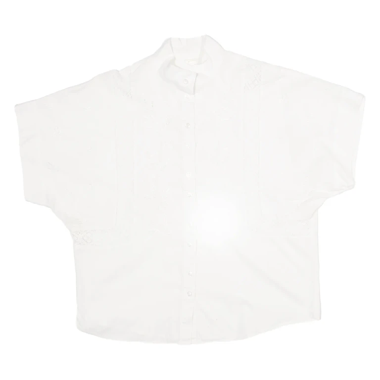 Womens Shirt Shirt White Floral M