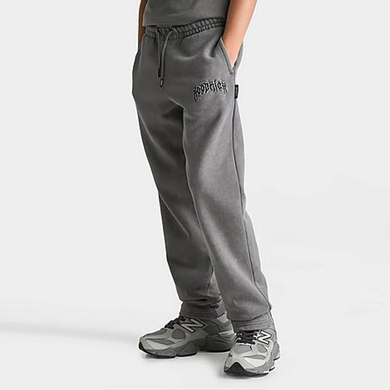 Big Kids Spectral Fleece Sweatpants in Grey Washed