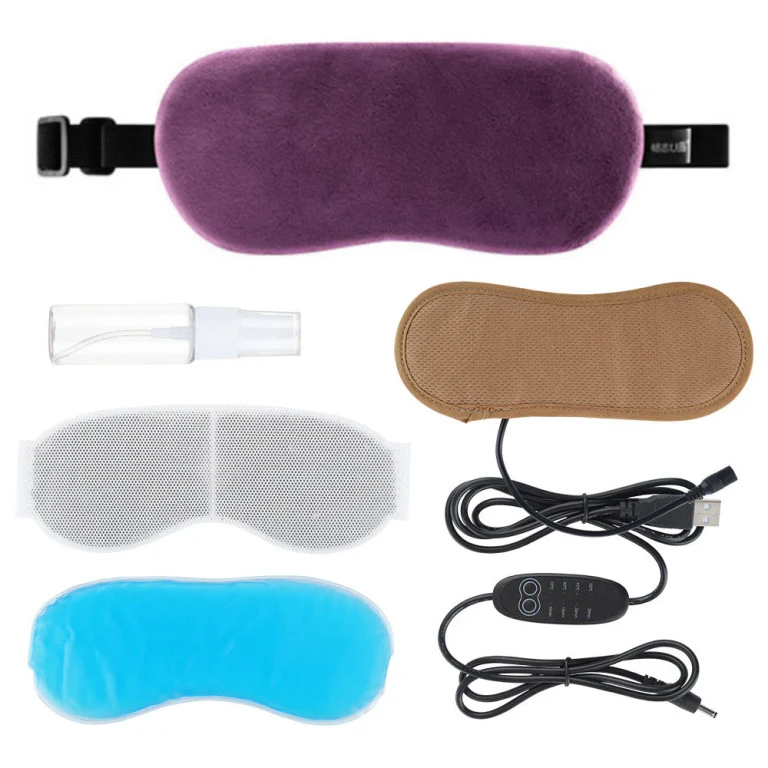 Lavender Hot & Cold Compress Sleep Eye Mask - Blackout & Eye Fatigue Relief