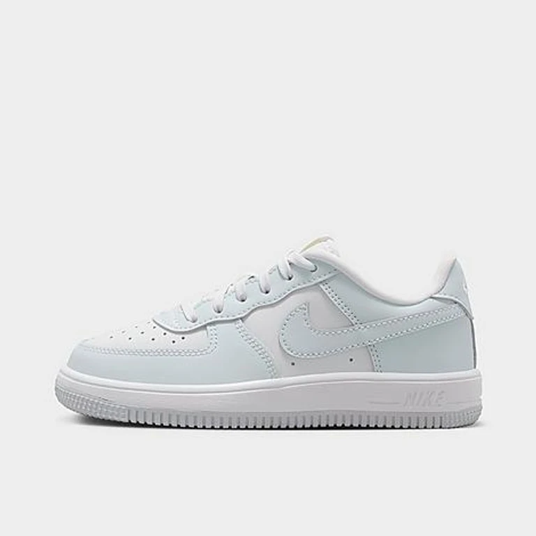Nike Little Kids Force 1 Casual Shoes in Platinum Tint/Alabaster/White Size: 1.0