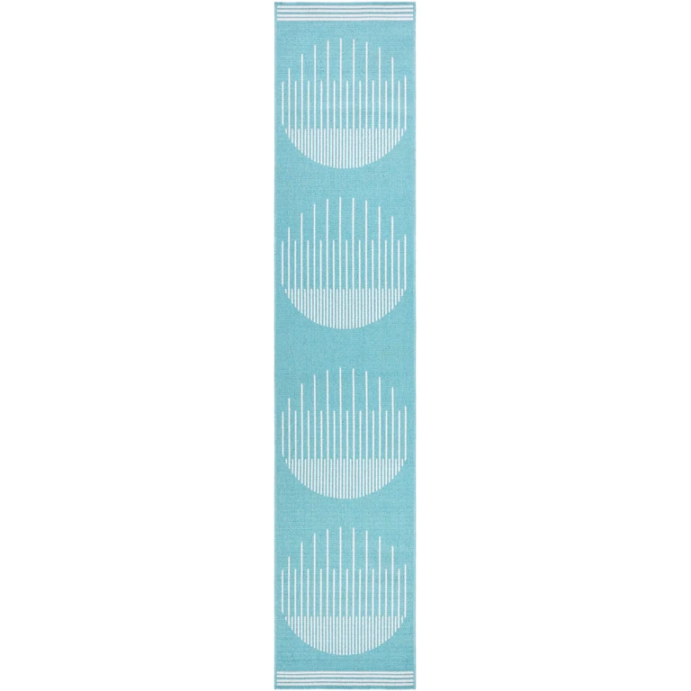 Nabil Aqua Outdoor Area Rug