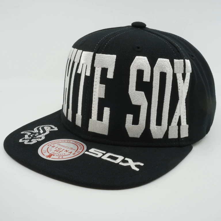 Men's MLB Big Text 1 Snapback White Sox Snapback Caps