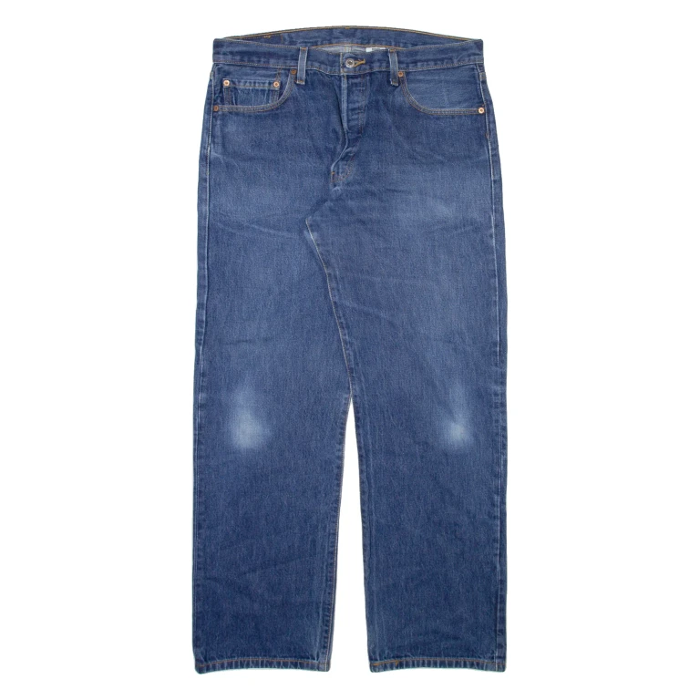 LEVI'S 501 Jeans Mens Blue Regular Straight W36 L32