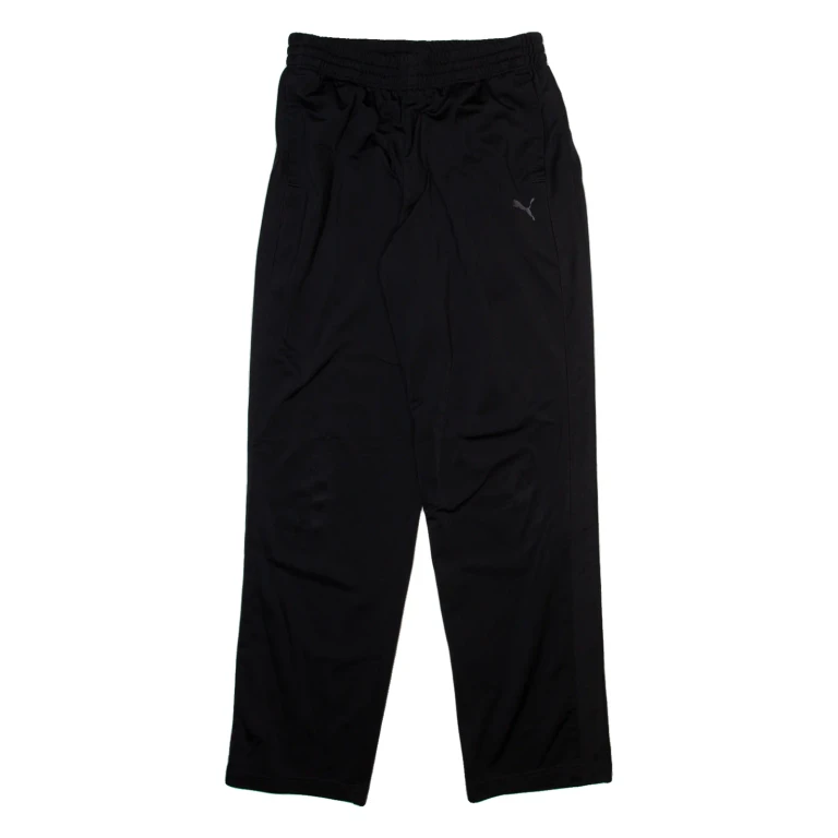 PUMA Mens Track Pants Black Straight L W28 L31