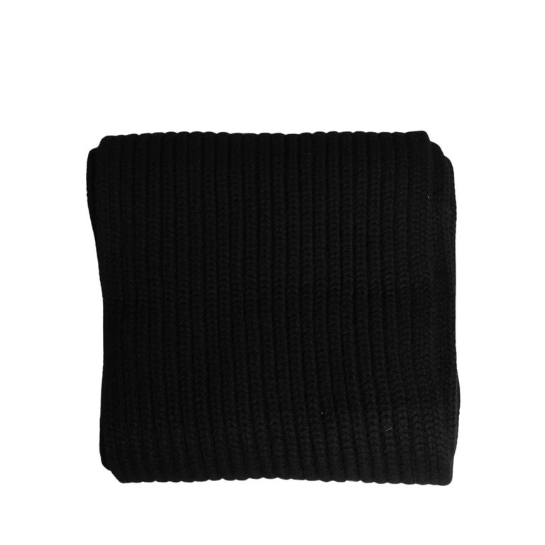 Dolce & Gabbana Black Cashmere Knitted Men Neck Warmer One Size Scarf - Men